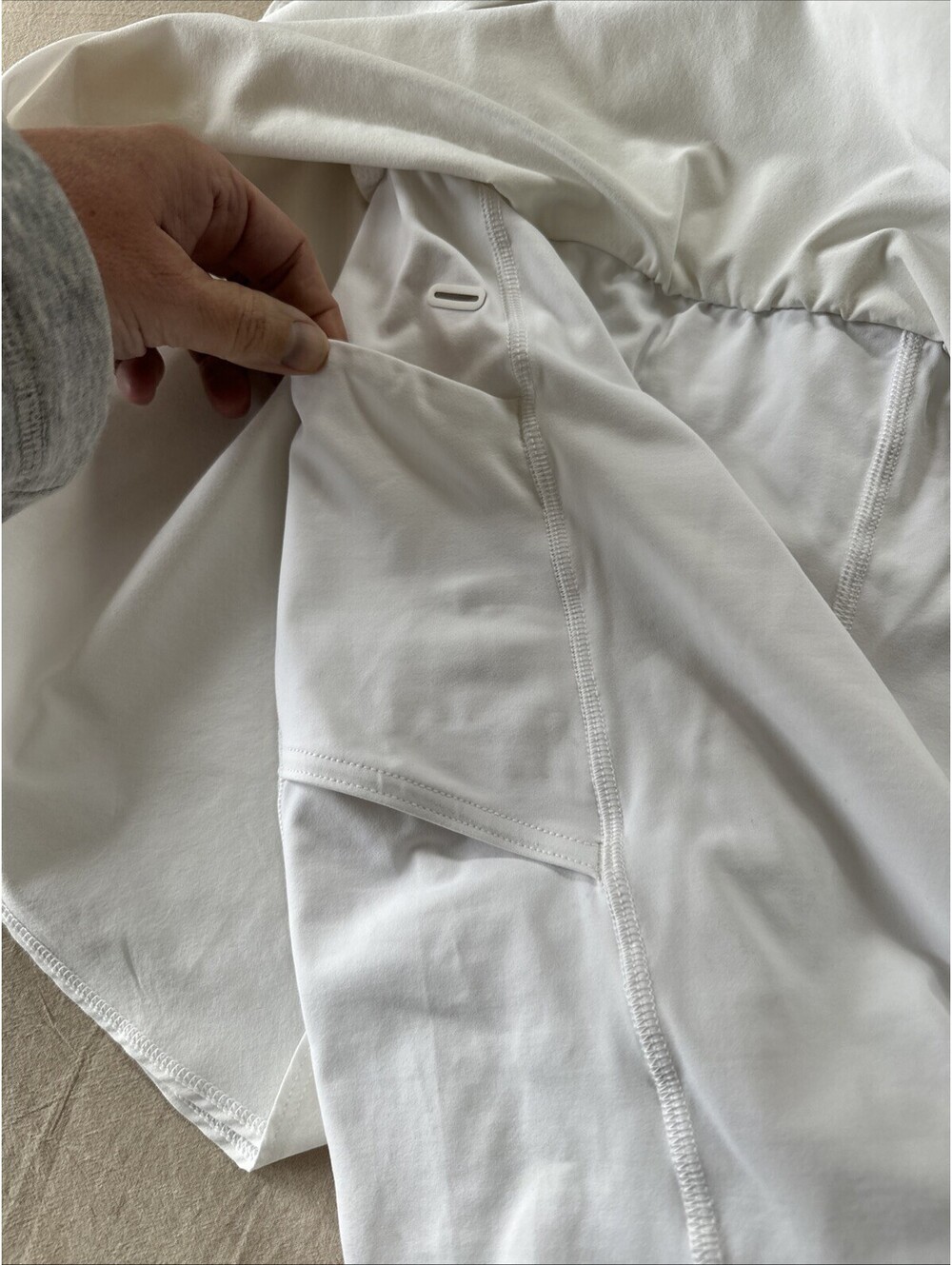Lululemon SIZE 8 Court Rival White High Rise Tennis Skirt with Shorts Lining - Picture 6 of 9